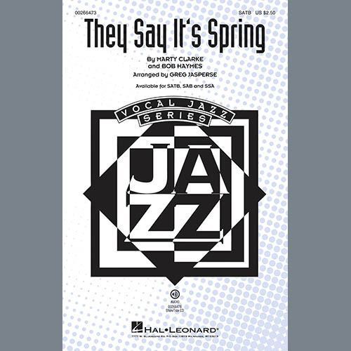 Greg Jasperse, They Say It's Spring, SSA Choir