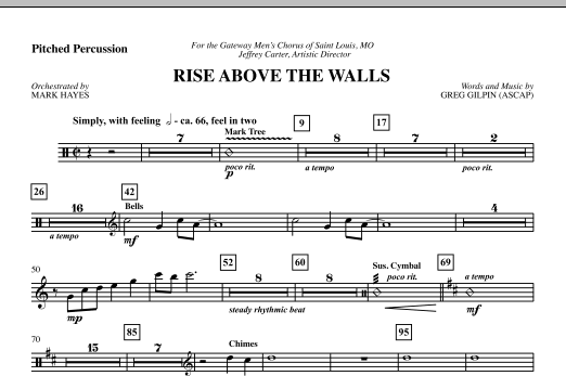Rise Above The Walls - Pitched Percussion sheet music