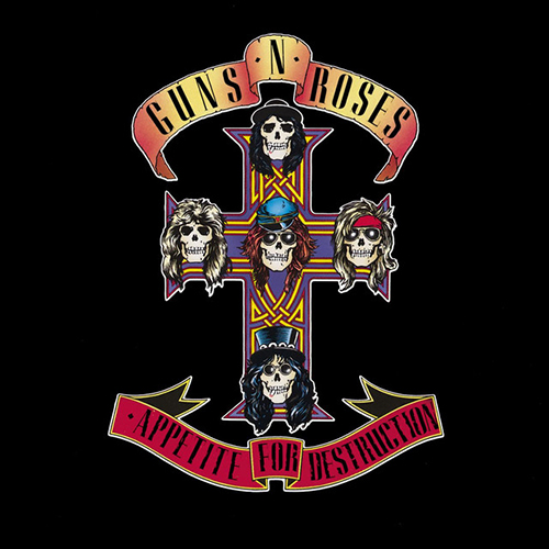 Guns N' Roses, Welcome To The Jungle, Piano, Vocal & Guitar (Right-Hand Melody)