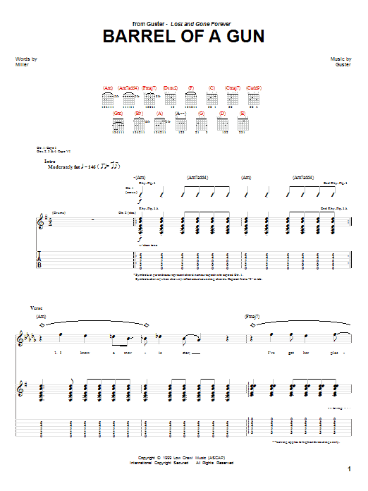 Guster Barrel Of A Gun Sheet Music Notes & Chords for Ukulele with strumming patterns - Download or Print PDF