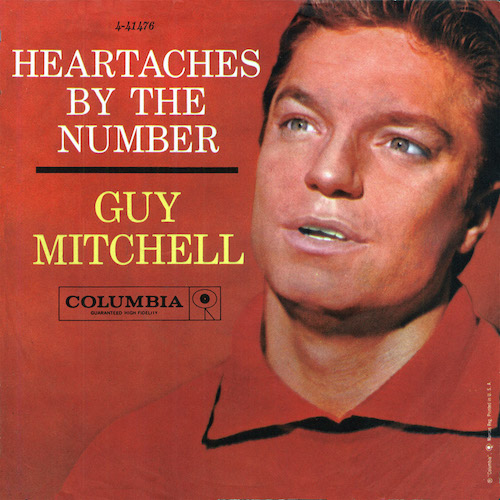 Guy Mitchell, Heartaches By The Number, Piano, Vocal & Guitar (Right-Hand Melody)