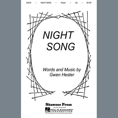 Gwen Hester, Night Song, 2-Part Choir