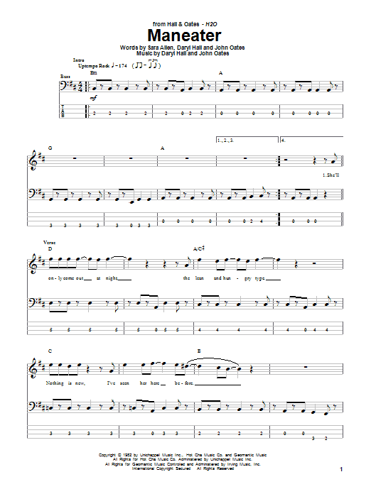 Hall & Oates Maneater Sheet Music Notes & Chords for Violin - Download or Print PDF