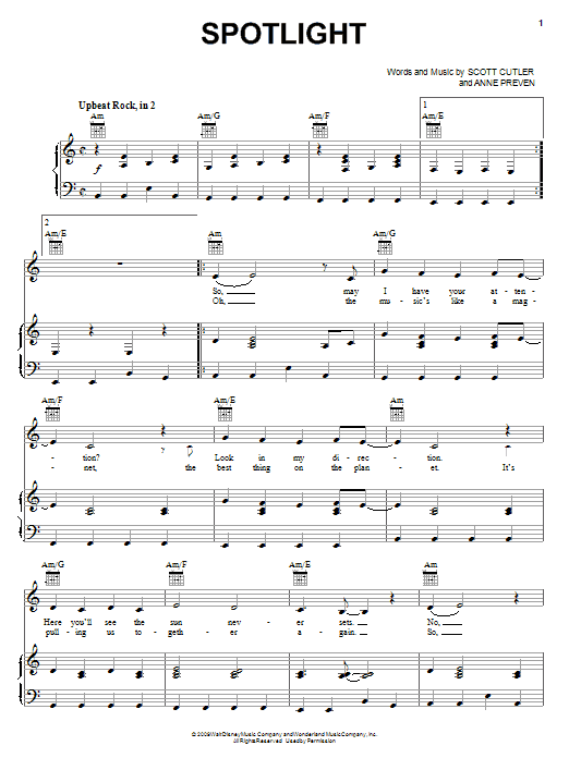 Hannah Montana Spotlight Sheet Music Notes & Chords for Piano (Big Notes) - Download or Print PDF
