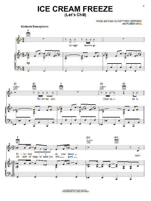 Ice Cream Freeze (Let's Chill) sheet music