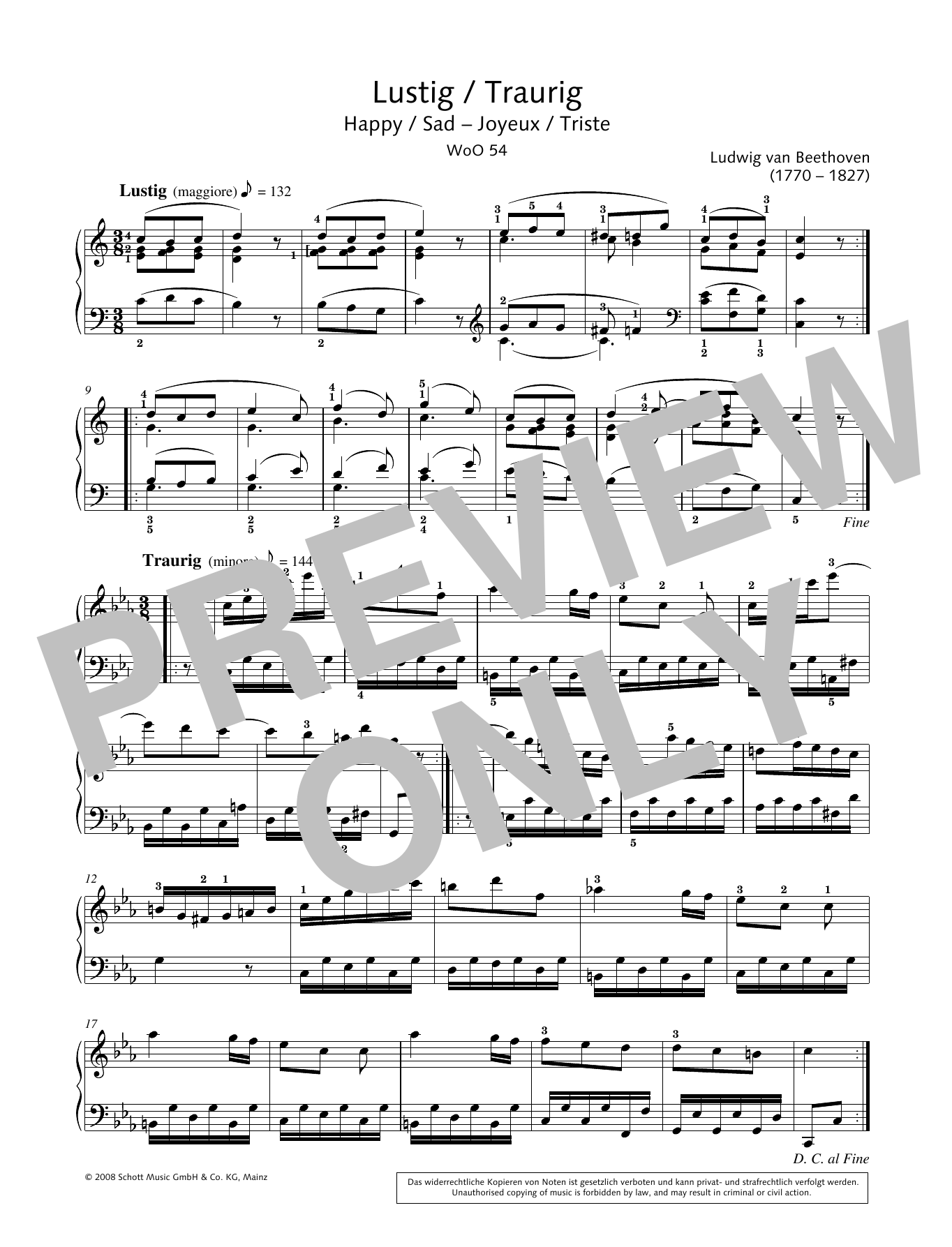 Hans-Gunter Heumann Happy/sad Sheet Music Notes & Chords for Piano Solo - Download or Print PDF