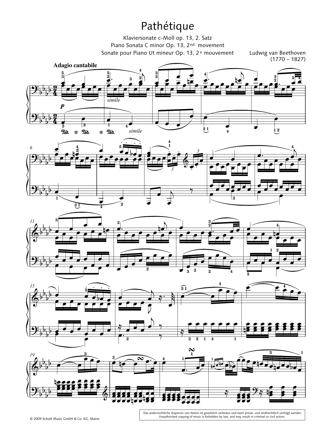 Hans-Gunter Heumann Pathethique, Piano Sonata in C minor Sheet Music Notes & Chords for Piano Solo - Download or Print PDF Hans-Gunter Heumann Pathethique, Piano Sonata in C minor Sheet Music Notes & Chords for Piano Solo - Download or Print PDF