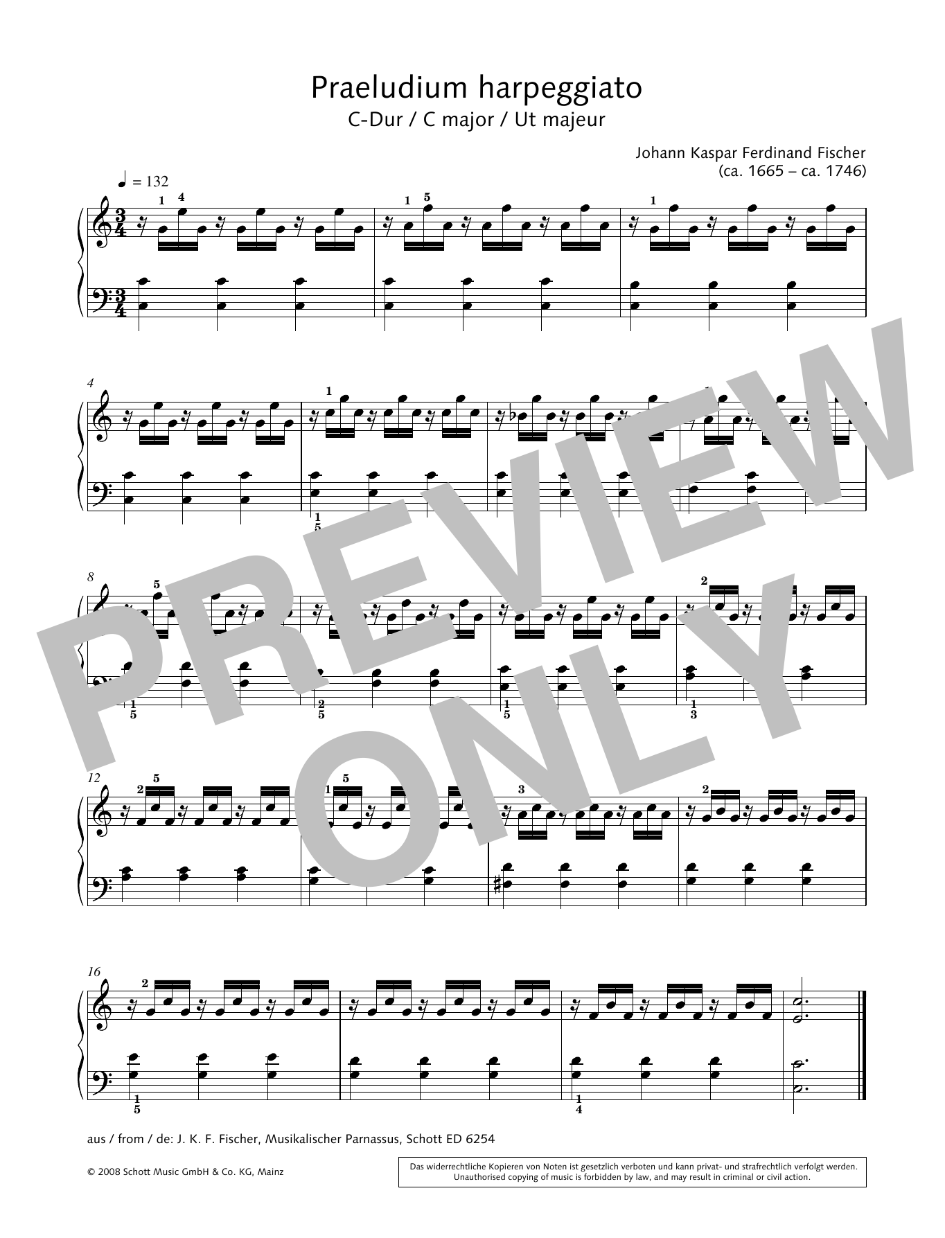 Hans-Gunter Heumann Prelude harpeggiato in C major Sheet Music Notes & Chords for Piano Solo - Download or Print PDF