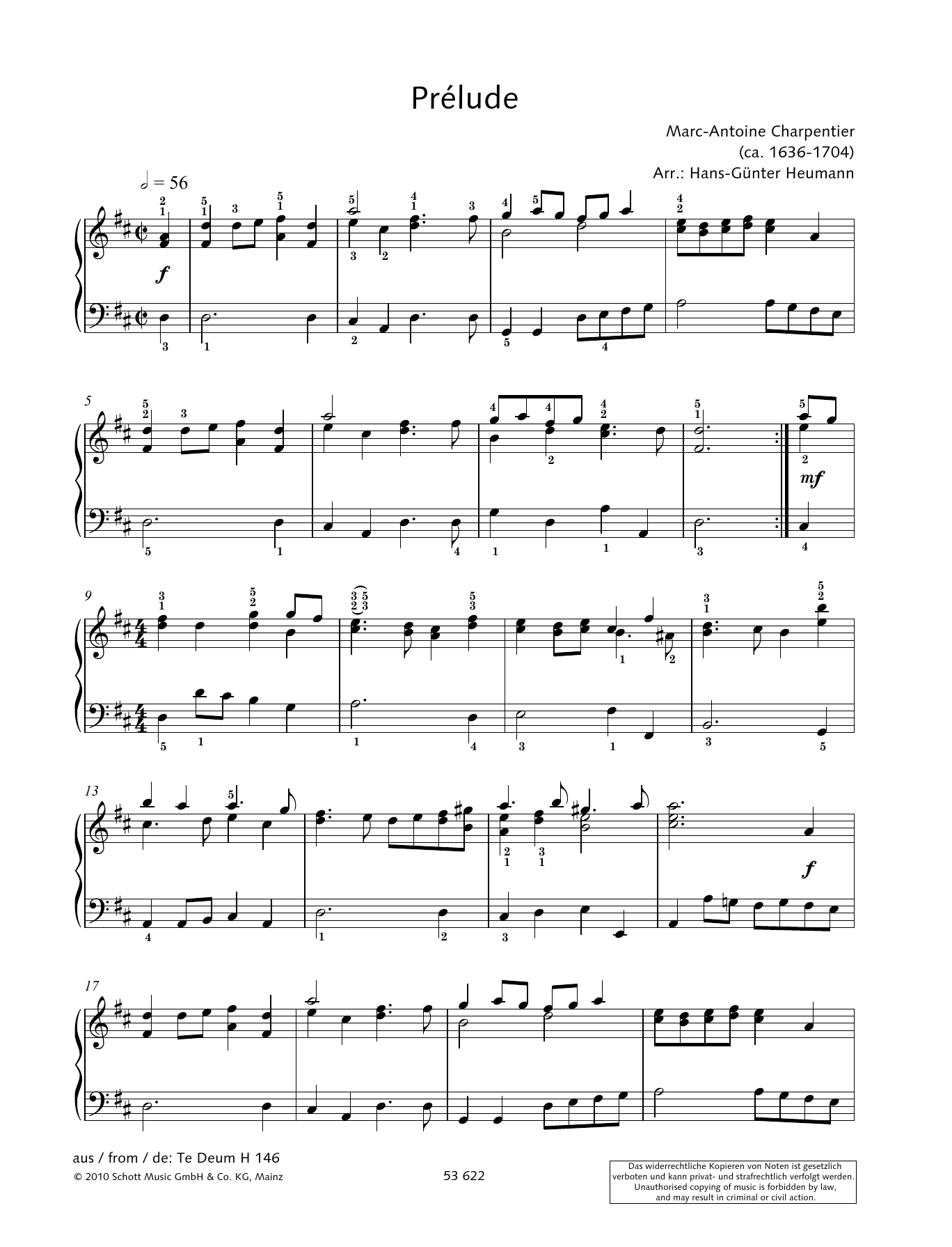 Hans-Gunter Heumann Prélude Sheet Music Notes & Chords for Piano Solo - Download or Print PDF