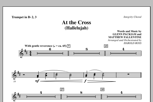 Harold Ross At The Cross (Hallelujah) - Trumpet 2 & 3 Sheet Music Notes & Chords for Choir Instrumental Pak - Download or Print PDF
