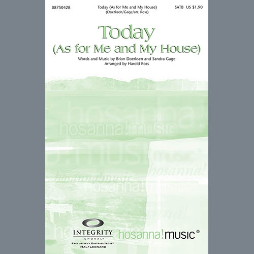 Harold Ross, Today (As For Me And My House), SATB