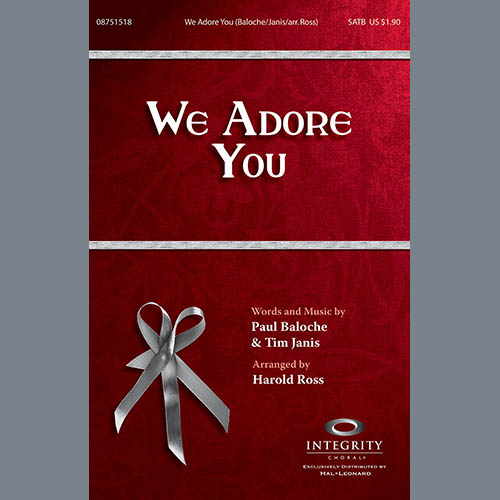 Harold Ross Harold Ross, We Adore You - Keyboard String Reduction, Choir Instrumental Pak