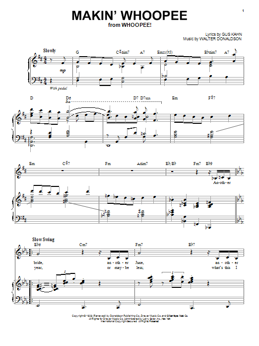 Harry Nilsson Makin' Whoopee! Sheet Music Notes & Chords for Ukulele - Download or Print PDF
