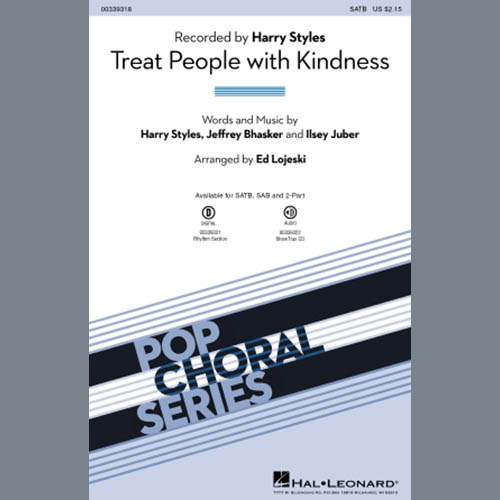 Harry Styles, Treat People With Kindness (arr. Ed Lojeski), SAB Choir