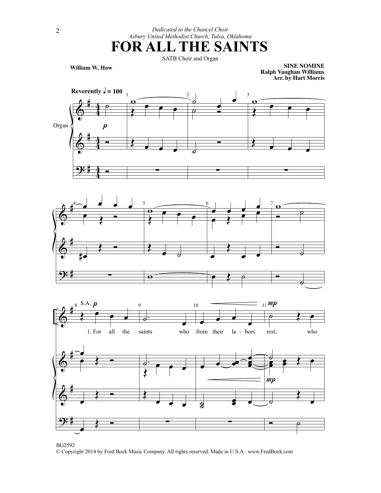 Hart Morris For All the Saints Sheet Music Notes & Chords for Choral - Download or Print PDF