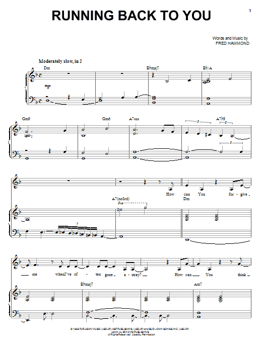 Heather Headley Running Back To You Sheet Music Notes & Chords for Piano, Vocal & Guitar (Right-Hand Melody) - Download or Print PDF Heather Headley Running Back To You Sheet Music Notes & Chords for Piano, Vocal & Guitar (Right-Hand Melody) - Download or Print PDF