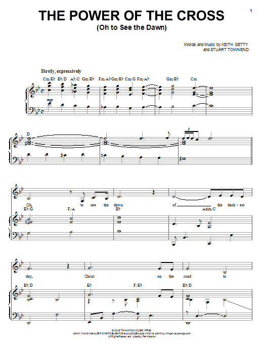 Heather Headley The Power Of The Cross (Oh To See The Dawn) Sheet Music Notes & Chords for Piano, Vocal & Guitar (Right-Hand Melody) - Download or Print PDF Heather Headley The Power Of The Cross (Oh To See The Dawn) Sheet Music Notes & Chords for Piano, Vocal & Guitar (Right-Hand Melody) - Download or Print PDF