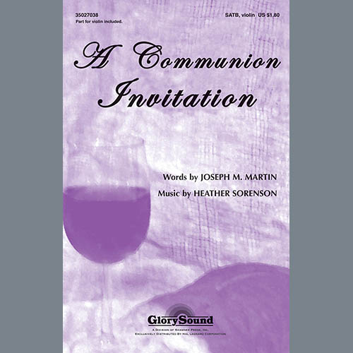 Heather Sorenson, A Communion Invitation, SATB