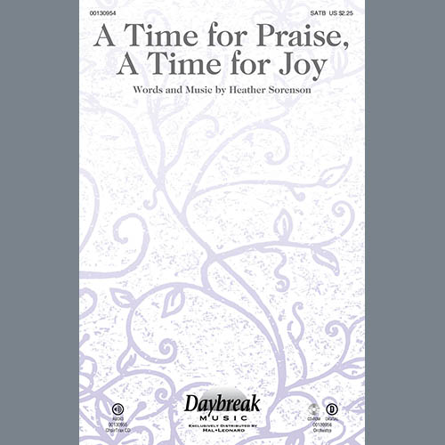 Heather Sorenson, A Time For Praise, A Time For Joy, SATB
