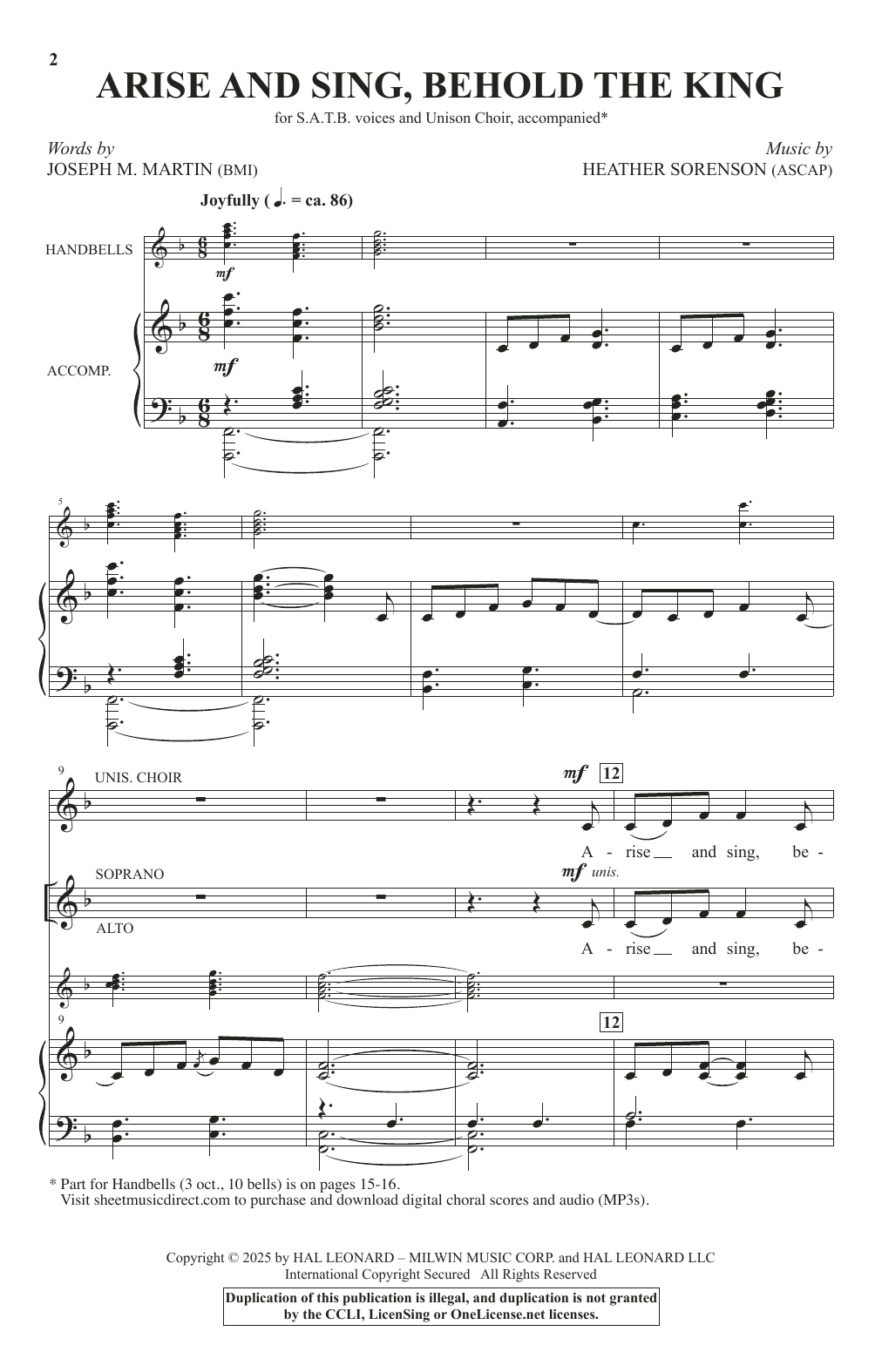Heather Sorenson Arise And Sing, Behold The King Sheet Music Notes & Chords for SATB Choir - Download or Print PDF