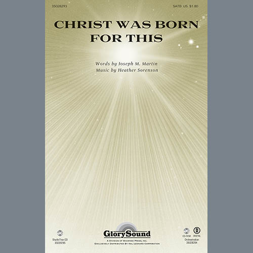 Heather Sorenson, Christ Was Born For This - Bass Trombone/Tuba, Choir Instrumental Pak