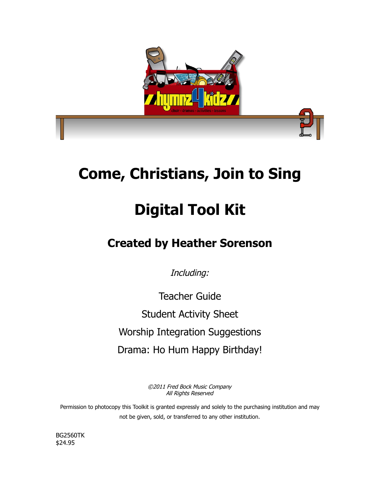 Heather Sorenson Come, Christians, Join To Sing Sheet Music Notes & Chords for Choral Tool Kit - Download or Print PDF