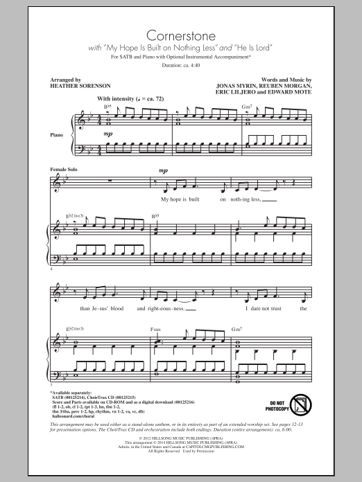 Heather Sorenson He Is Lord Sheet Music Notes & Chords for SATB - Download or Print PDF