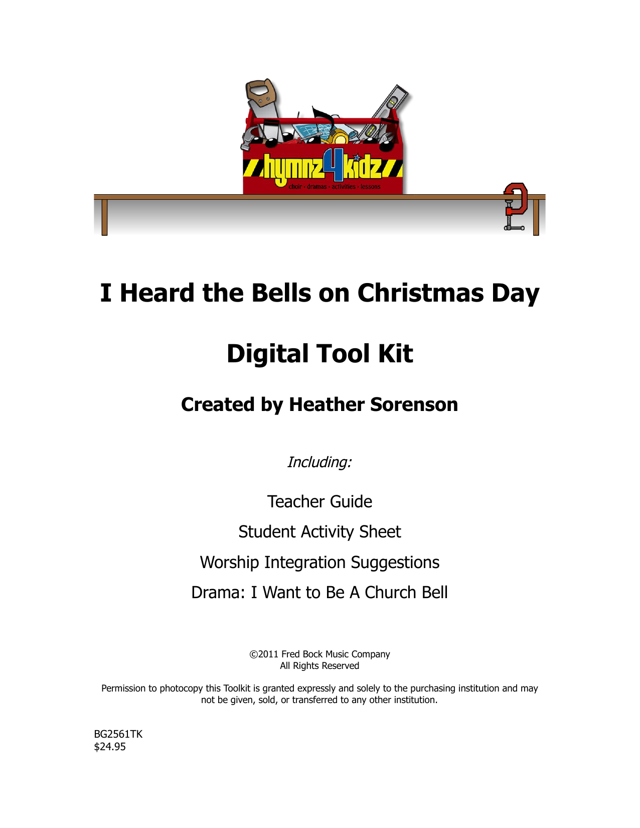 Heather Sorenson I Heard The Bells On Christmas Day Sheet Music Notes & Chords for Choral Tool Kit - Download or Print PDF