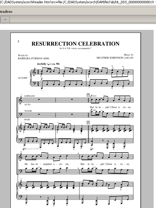 Heather Sorenson Resurrection Celebration Sheet Music Notes & Chords for SATB - Download or Print PDF