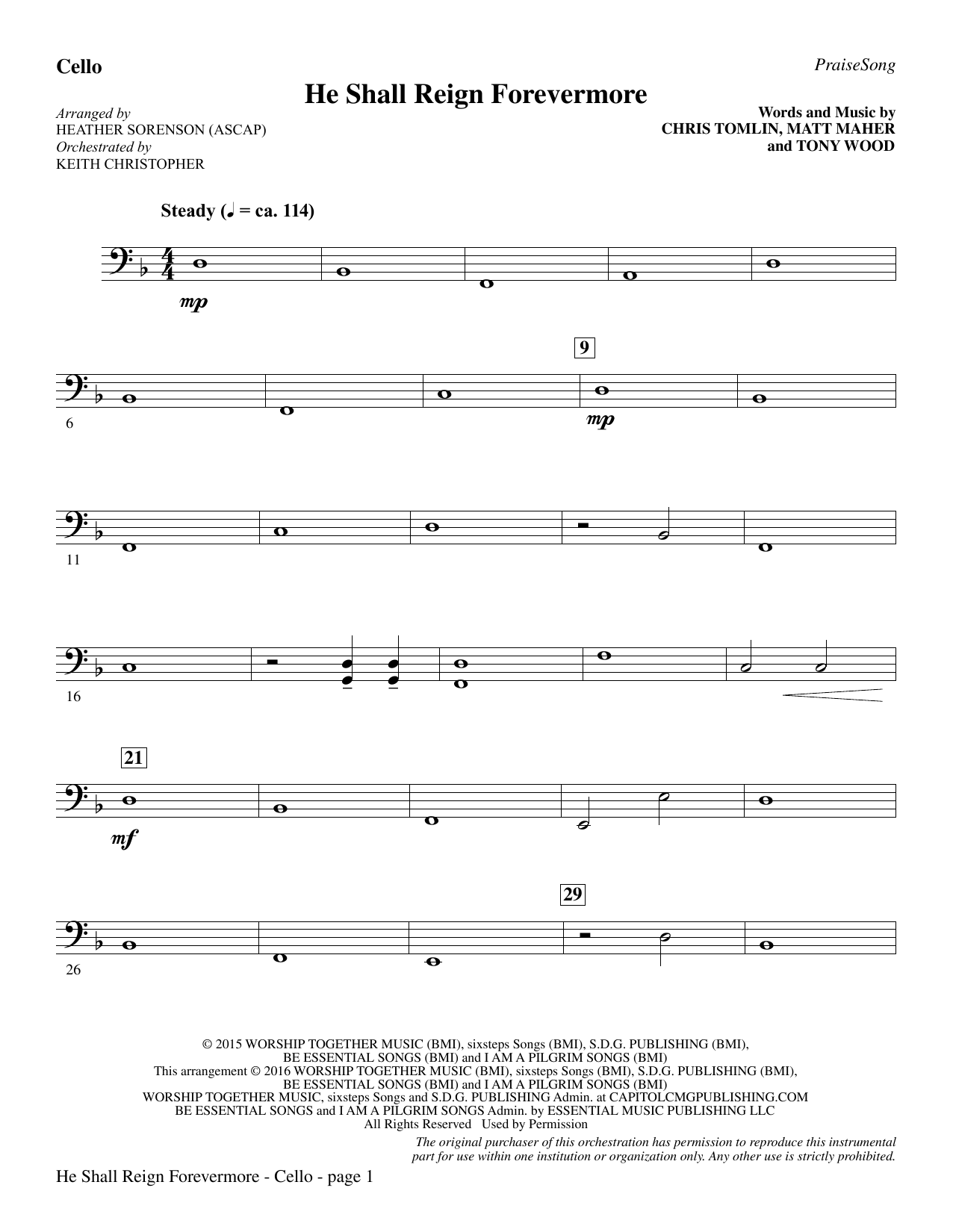 Preview Heather Sorenson He Shall Reign Forevermore (with He Shall Reign Forevermore (with