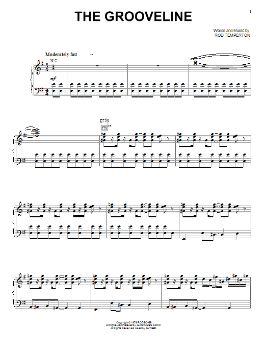Heatwave The Grooveline Sheet Music Notes & Chords for Piano, Vocal & Guitar (Right-Hand Melody) - Download or Print PDF