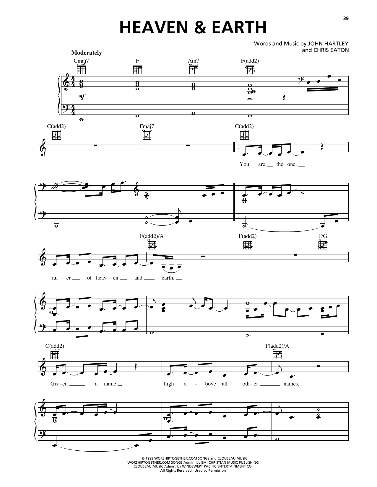 Heaven & Earth Heaven And Earth Sheet Music Notes & Chords for Piano, Vocal & Guitar Chords (Right-Hand Melody) - Download or Print PDF Heaven & Earth Heaven And Earth Sheet Music Notes & Chords for Piano, Vocal & Guitar Chords (Right-Hand Melody) - Download or Print PDF