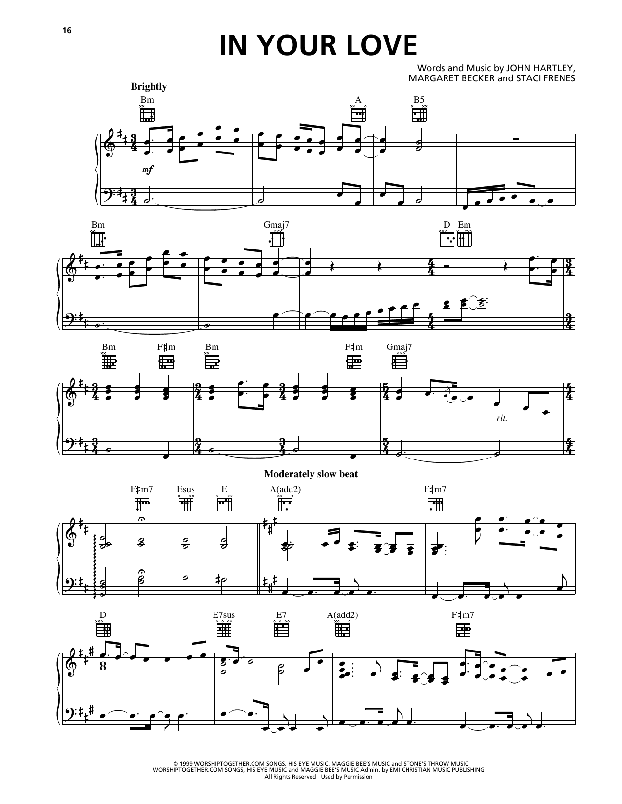 Heaven & Earth In Your Love Sheet Music Notes & Chords for Piano, Vocal & Guitar Chords (Right-Hand Melody) - Download or Print PDF
