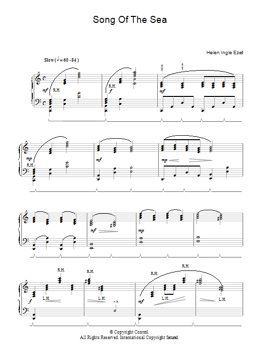 Helen Ingle Ezell Song Of The Sea Sheet Music Notes & Chords for Piano - Download or Print PDF