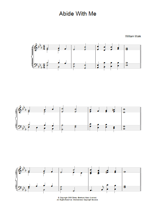 Henry F. Lyte Abide With Me Sheet Music Notes & Chords for Guitar Tab - Download or Print PDF