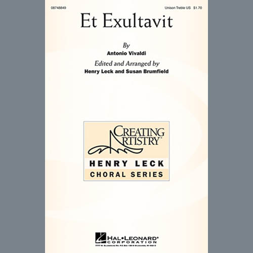 Henry Leck, Ex Exultavit, Unison Choral