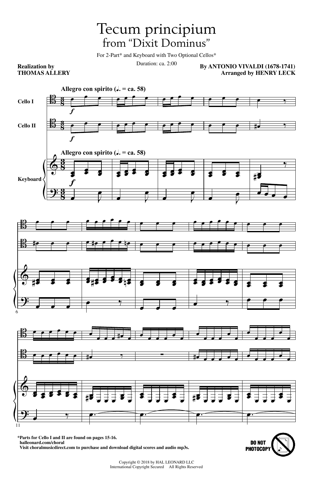 Henry Leck Tecum Principium Sheet Music Notes & Chords for 2-Part Choir - Download or Print PDF