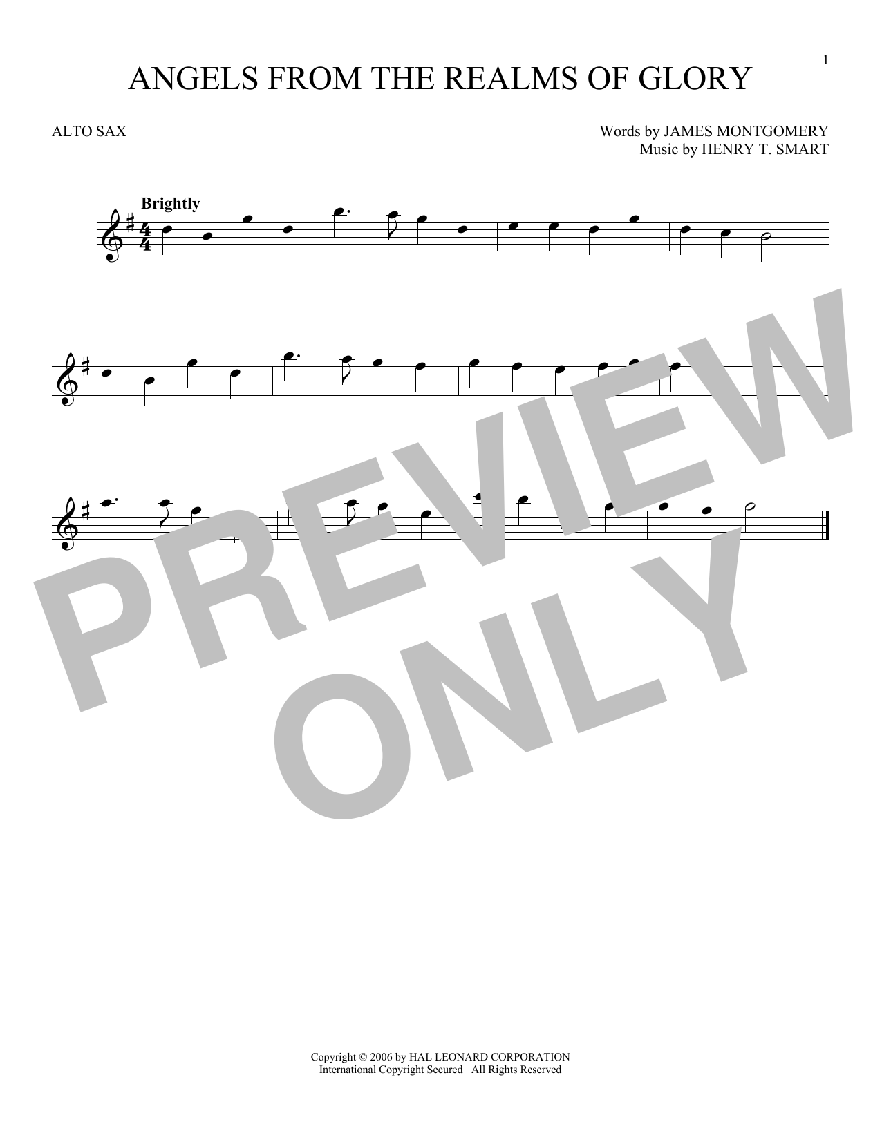 Henry T. Smart Angels From The Realms Of Glory Sheet Music Notes & Chords for Ukulele - Download or Print PDF