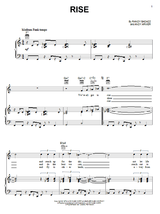 Herb Alpert Rise Sheet Music Notes & Chords for Trumpet Transcription - Download or Print PDF