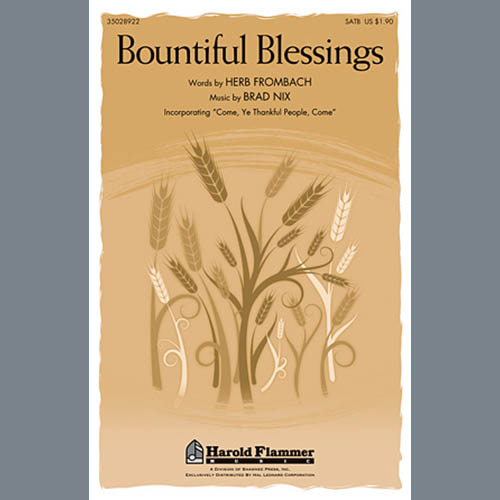Herb Frombach, Bountiful Blessings, SATB