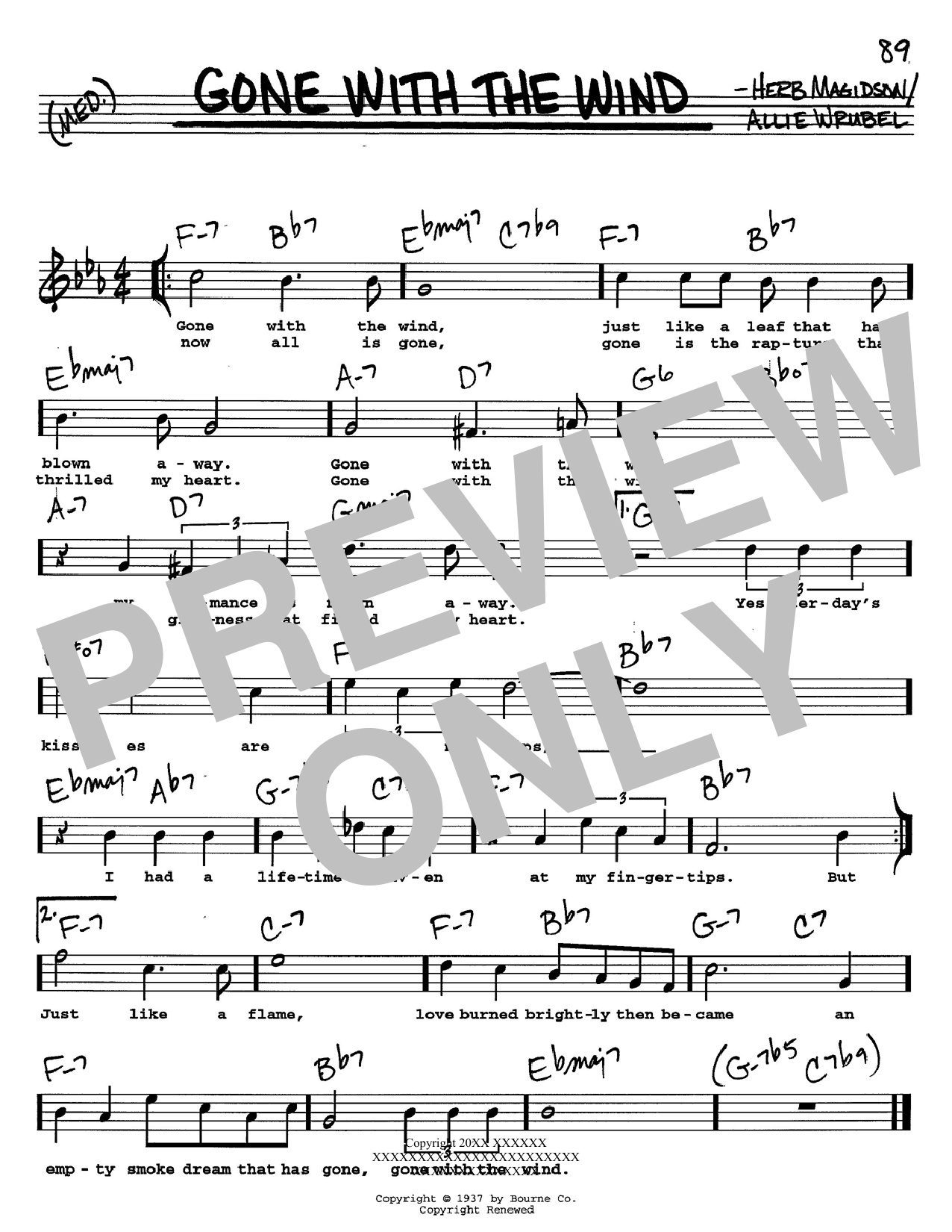 Gone With The Wind sheet music