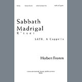 Download Herbert Fromm Sabbath Madrigal (R'tsei) sheet music and printable PDF music notes