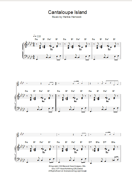 Herbie Hancock Cantaloupe Island Sheet Music Notes & Chords for Trumpet - Download or Print PDF
