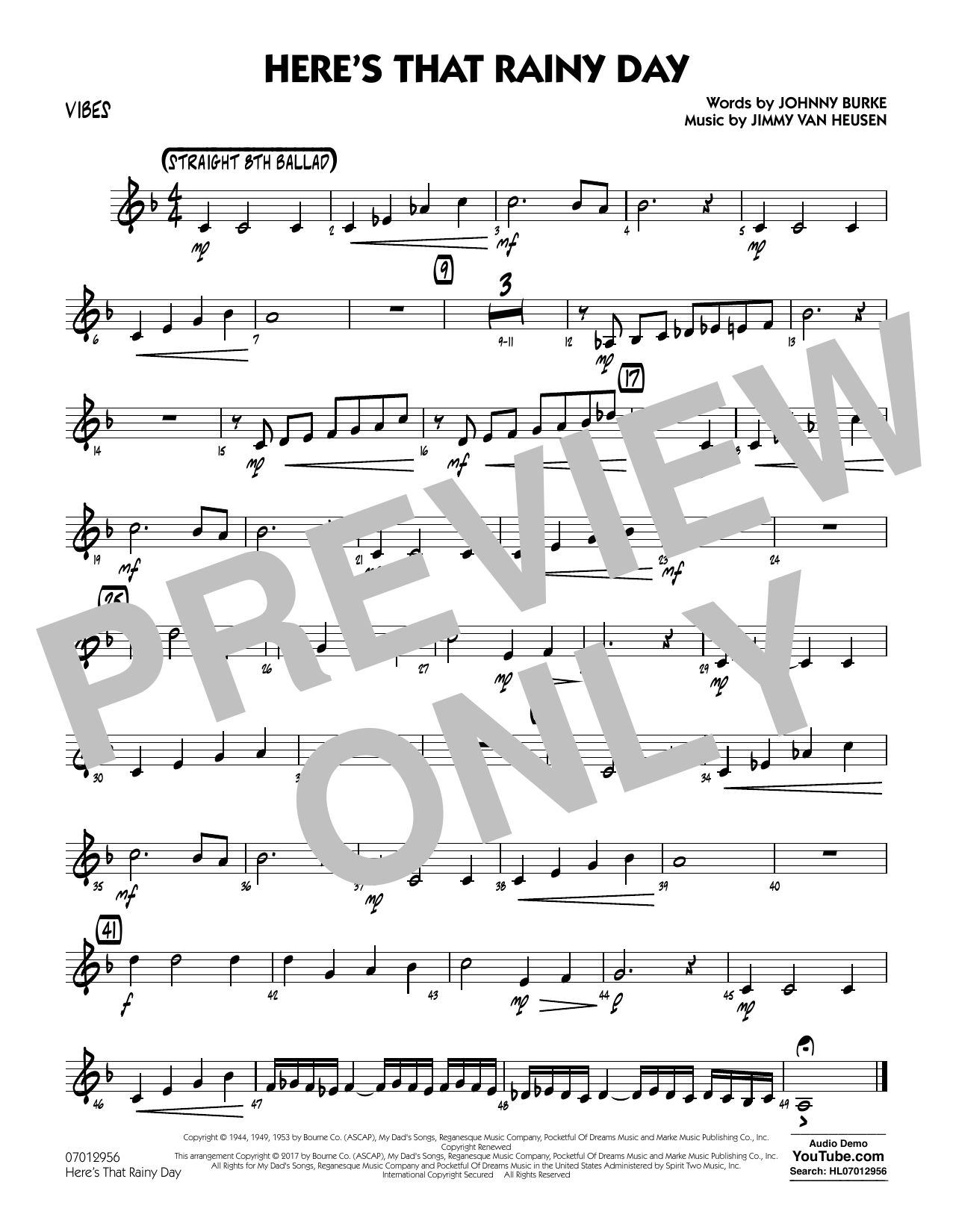 Rick Stitzel Here S That Rainy Day Vibes Sheet Music Download Pdf Score 367631