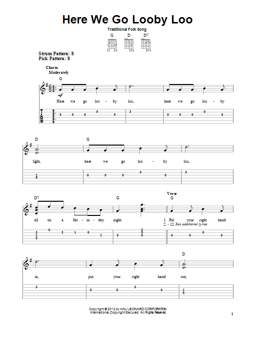 Preview Traditional Folk Song Here We Go Looby Loo Children sheet music, notes and chords for Easy Piano, SKU: 177479 sheet music, piano notes, chords, guitar tabs, score, transpose, transcribe, how to play, guide, download, learn, tutorial, progression, song, artist, awards, billboard, mtv, vh1, tour, single, album, release