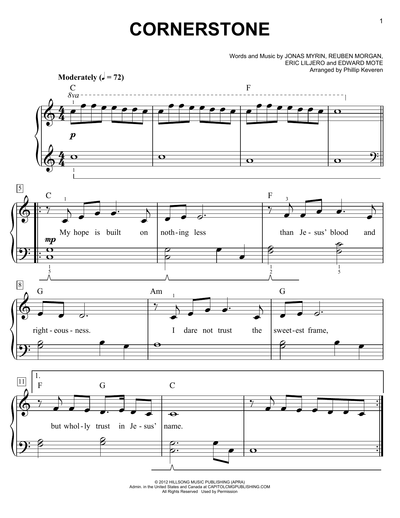 Phillip Keveren Cornerstone Sheet Music Notes & Chords for Piano Duet - Download or Print PDF