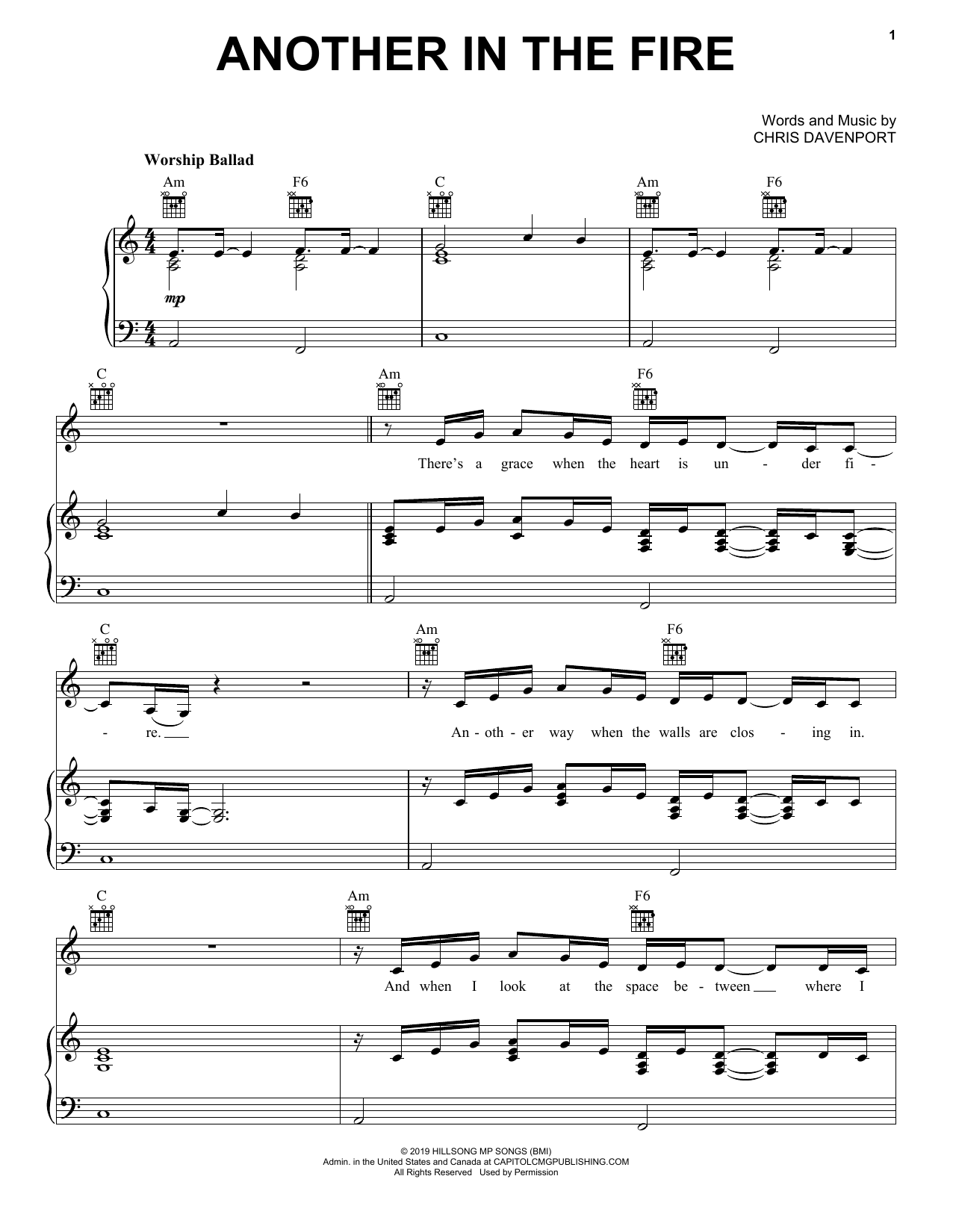 Hillsong United Another In The Fire Sheet Music Notes & Chords for Alto Sax Solo - Download or Print PDF