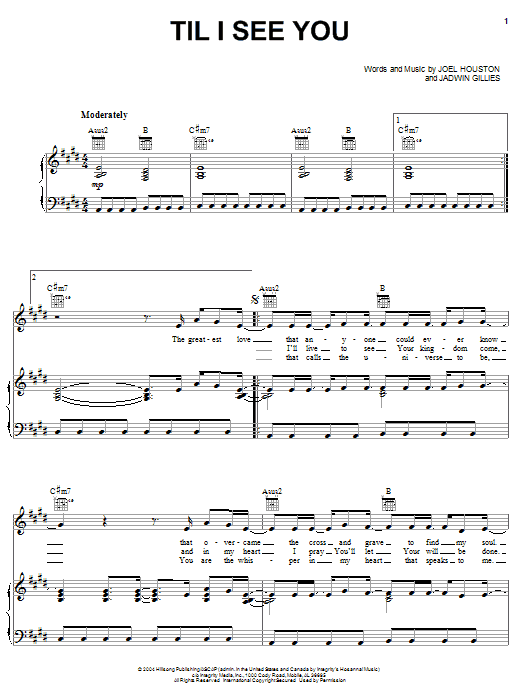 Hillsong United Til I See You Sheet Music Notes & Chords for Easy Guitar Tab - Download or Print PDF