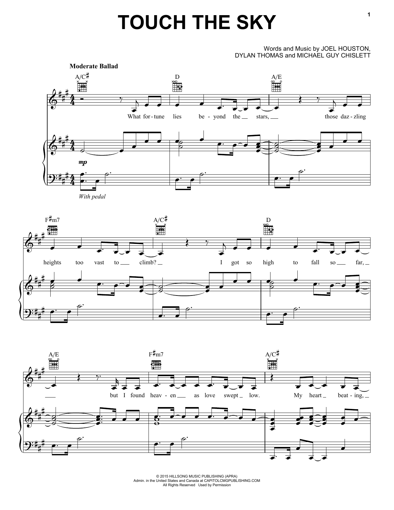 Hillsong United Touch The Sky Sheet Music Notes & Chords for Lead Sheet / Fake Book - Download or Print PDF
