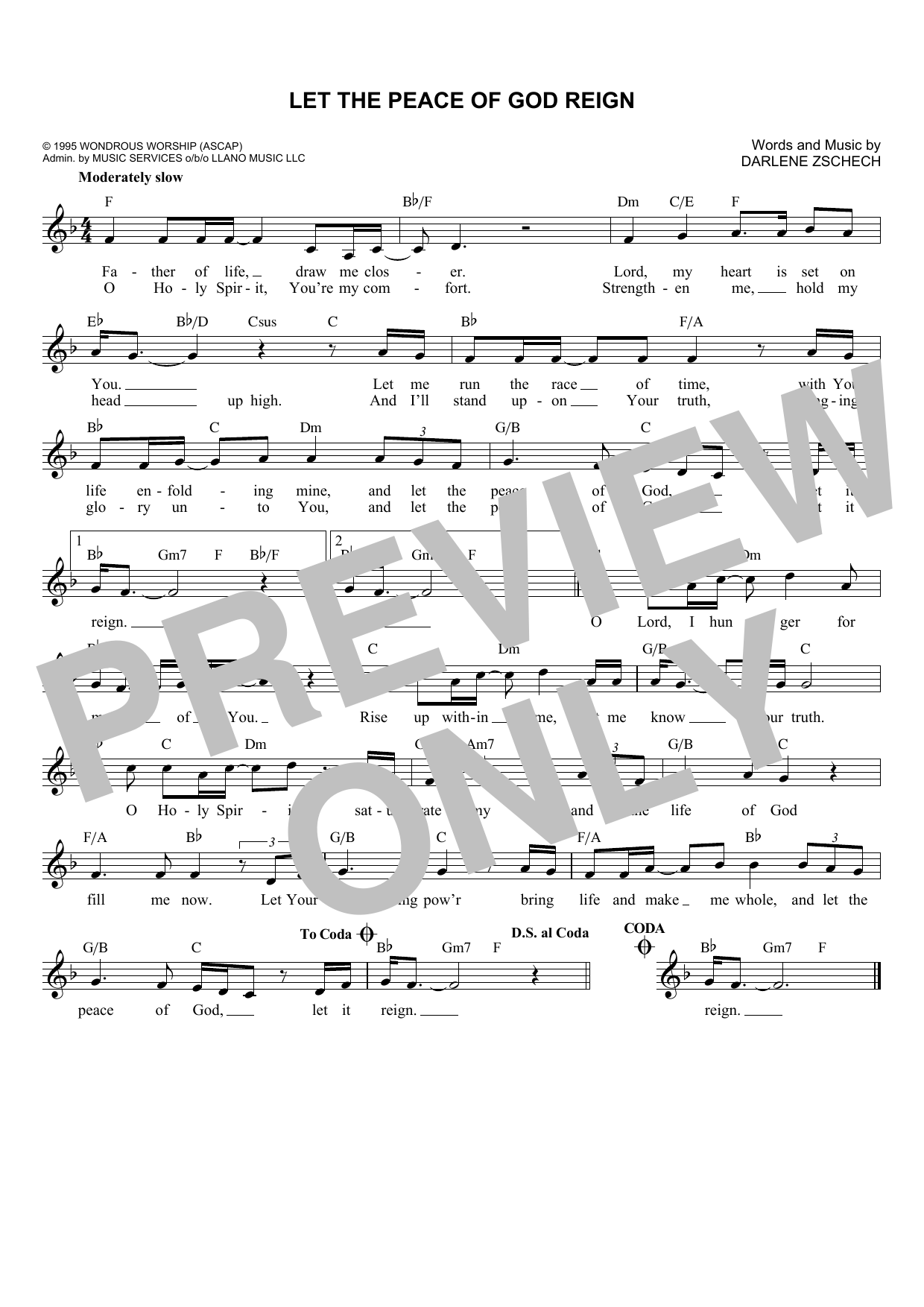Hillsong Worship Let The Peace Of God Reign Sheet Music Notes & Chords for Lead Sheet / Fake Book - Download or Print PDF